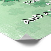 アイルランドの祈りの言葉 – すべての涙 – スマイル ポスター (角)