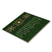 アイルランドの祈りの言葉、主よ丸なさい。 タイル (側面)