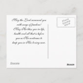 アイルランドの祈りの言葉、主よ丸なさい。 ポストカード (裏面)