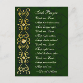 アイルランドの祈りの言葉、主よ丸なさい。 ポストカード
