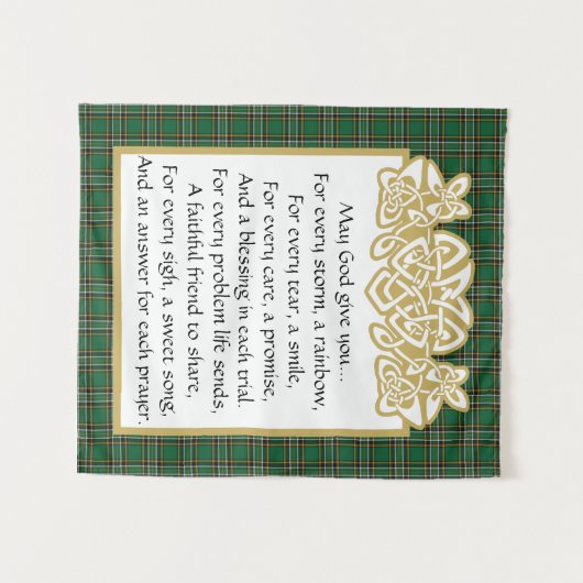 アイルランドの祈り ケルト国境とタータン タペストリー (正面(横))