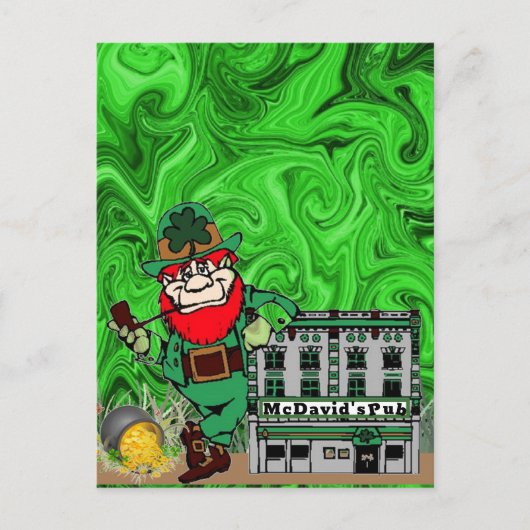 アイルランドの祝日 ポストカード (正面)