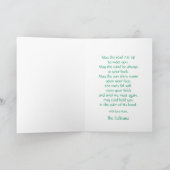 アイルランドの祝福を込めた聖パトリックの日のご挨拶 シーズンカード (内部)