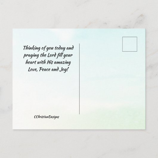 アイルランドの祝福、あなたの家に暖かさが ポストカード (裏面)