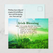 アイルランドの祝福、あなたの家に暖かさが ポストカード (正面/裏面)