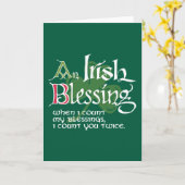 アイルランドの祝福 カード (黄色い花)