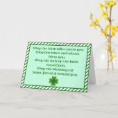 アイルランドの祝福 カード (黄色い花)