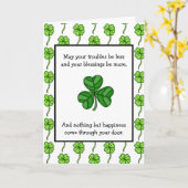 アイルランドの祝福 | ハッピースーパーマリオの日 おめでとう  カード (黄色い花)