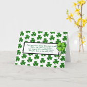 アイルランドの祝福 | ハッピーパトリックの聖日 カード (黄色い花)