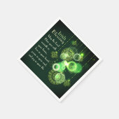 アイルランドの祝福、主よ、あなたの魂に平穏を スタンダードカクテルナプキン (角)