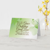 アイルランドの祝福 神の保護の恵みがあなたを守ります カード (黄色い花)