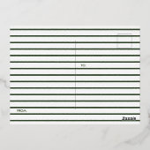 アイルランドの祝福 箔招待状ポストカード (裏面)