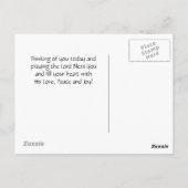 アイルランドの祝福、道はあなたに会いに昇ってきますように ポストカード (裏面)