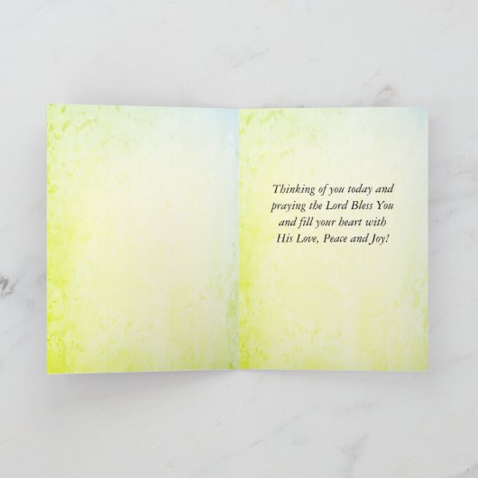 アイルランドの祝福 道はあなたに会いに昇りますように カード (内部)