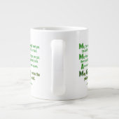 アイルランドの祝福　道はあなたに会うために昇るように ジャンボコーヒーマグカップ (裏面)