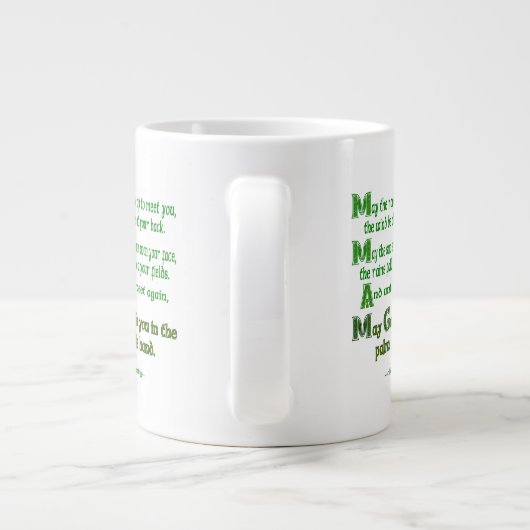 アイルランドの祝福　道はあなたに会うために昇るように ジャンボコーヒーマグカップ (裏面)