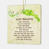 アイルランドの祝福　道はあなたに会うために立ち上がりますように セラミックオーナメント (左)