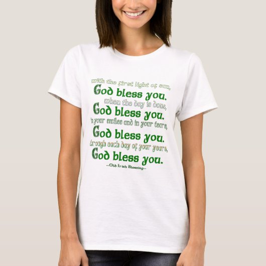 アイルランドの祝福 Tシャツ (正面)