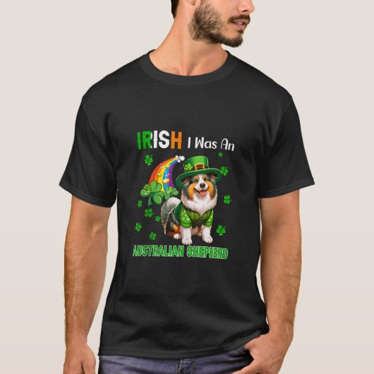 アイルランドの私はオーストラリアの羊飼いの聖パトリックの日だった Tシャツ (正面)