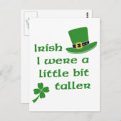 アイルランドの私は少し背の高い聖パトリックの日だった ポストカード (正面/裏面)