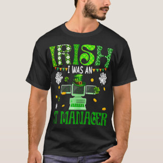 アイルランドの私はPatricks Day Leopard ShaのITマネージャだった Tシャツ