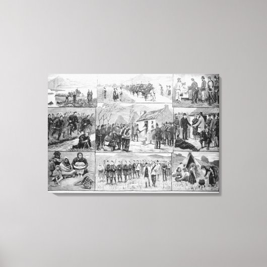 アイルランドの立ち退き義務 キャンバスプリント (正面)