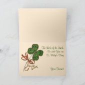 アイルランドの管のセントパトリックの日の挨拶状 カード (内部)