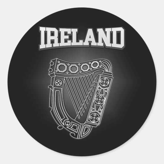 アイルランドの紋章付き外衣 ラウンドシール (正面)