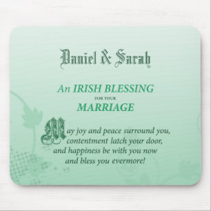 アイルランドの結婚おめでとうの祝福 マウスパッド