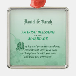 アイルランドの結婚おめでとうの祝福 メタルオーナメント