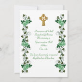 アイルランドの結婚式招待状 ケルト十字 招待状 (裏面)