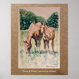 アイルランドの絵を描平和と豊か ポスター