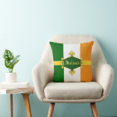 アイルランドの緑のシャムロカスタマイズス、11cという名前 クッション (椅子)