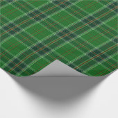 アイルランドの緑のタータンチェックの包装紙 ラッピングペーパー (角)