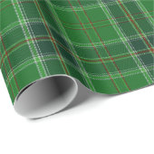 アイルランドの緑のタータンチェックの包装紙 ラッピングペーパー (ロールコーナー)