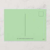 アイルランドの緑のフラミンゴ、かわいいハッピースト。パトリックの日 シーズンポストカード (裏面)