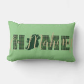 アイルランドの緑の姓の編集可能HOMEクッション ランバークッション (正面)