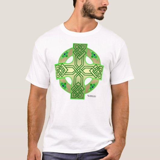 アイルランドの緑の結び目のワイシャツ Tシャツ (正面)