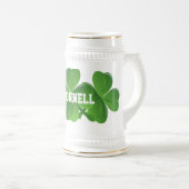 アイルランドの聖パトリックの日をパーソナライズ ビールジョッキ (正面右)