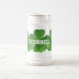 アイルランドの聖パトリックの日をパーソナライズ ビールジョッキ