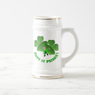 アイルランドの聖パトリックの日をパーソナライズ ビールジョッキ