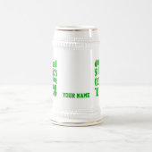 アイルランドの聖パトリックの日をパーソナライズ ビールジョッキ (中央)