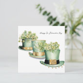 アイルランドの聖パトリックの日レプレシャン帽3 カード (スタンド正面)