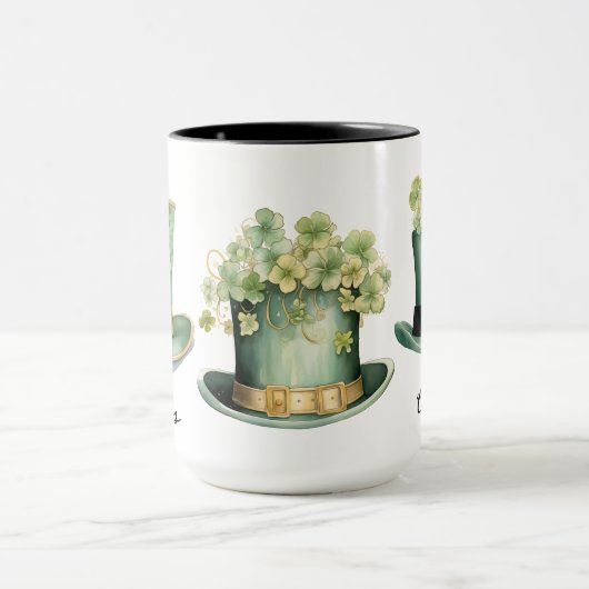 アイルランドの聖パトリックの日レプレシャン帽3 マグカップ (中央)