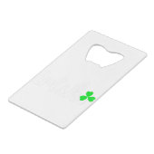 アイルランドの聖パトリックの日 クレジットカード栓抜き (裏面アングル)