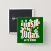アイルランドの聖パトリックの日 缶バッジ (正面&裏面)