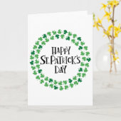 アイルランドの聖パトリックの祝日１ カード (黄色い花)
