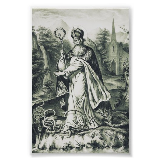 アイルランドの聖パトリック フォトプリント            (正面)