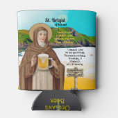 アイルランドの聖ブリギッドと彼女のビールの湖 缶クーラー (裏面)