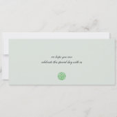 アイルランドの聖ブリギッドの十字架 結婚式 搭乗券 セーブザデート (裏面)